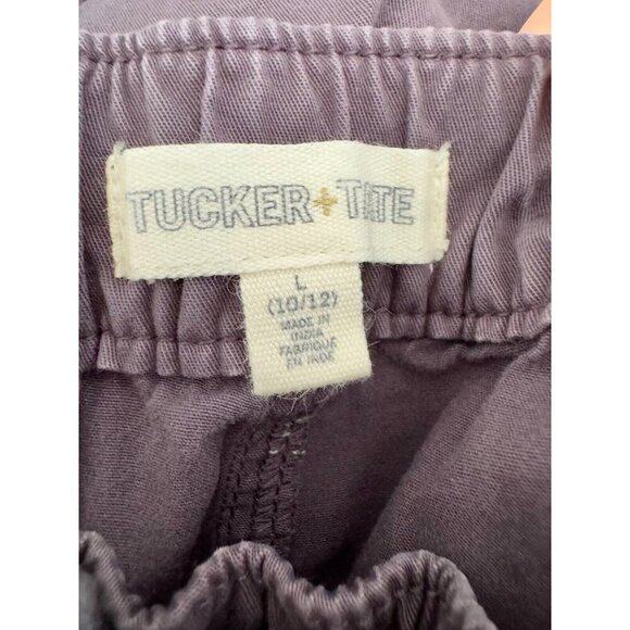 Tucker + Tate Gray Drawstring Elastic Waist Chino Pants Boys Size Large - Picture 5 of 7